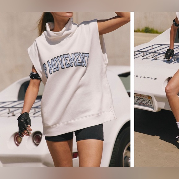 NWT Free People FP Movement Victory Muscle Set - white combo - Small, XL - Picture 2 of 12